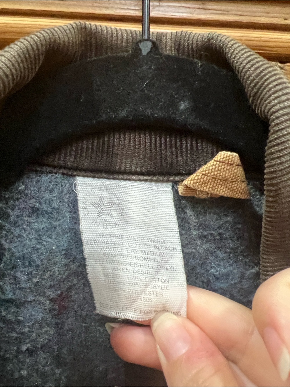 Vintage Carhartt Detroit Wool Lined Chore Coat - Picture 5 of 7